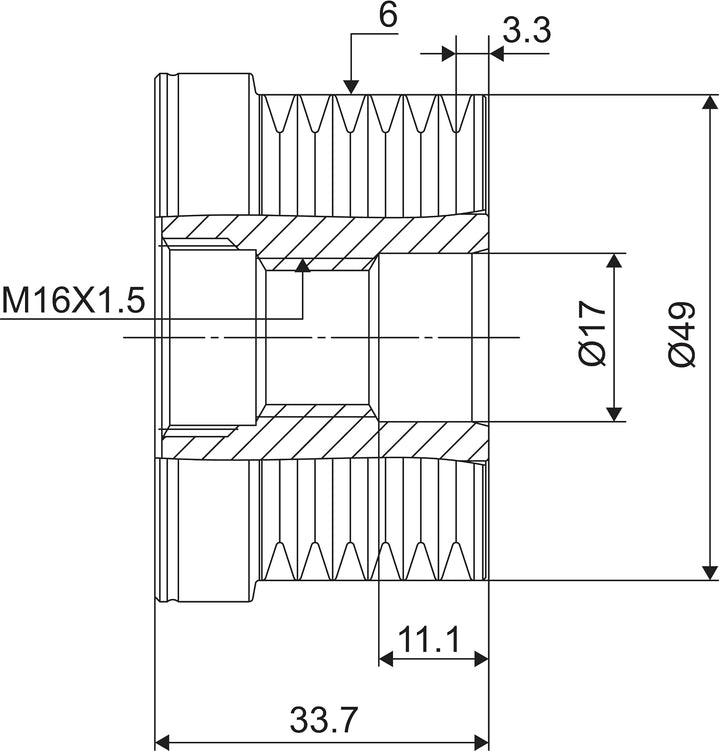 VALEO Generatorfreilauf 588036