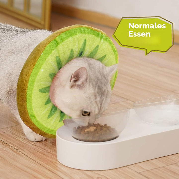 ANWA Verstellbares Katzen-Kegelhalsband, weich, niedliches Katzenhalsband, Katzenkegel nach Operatio