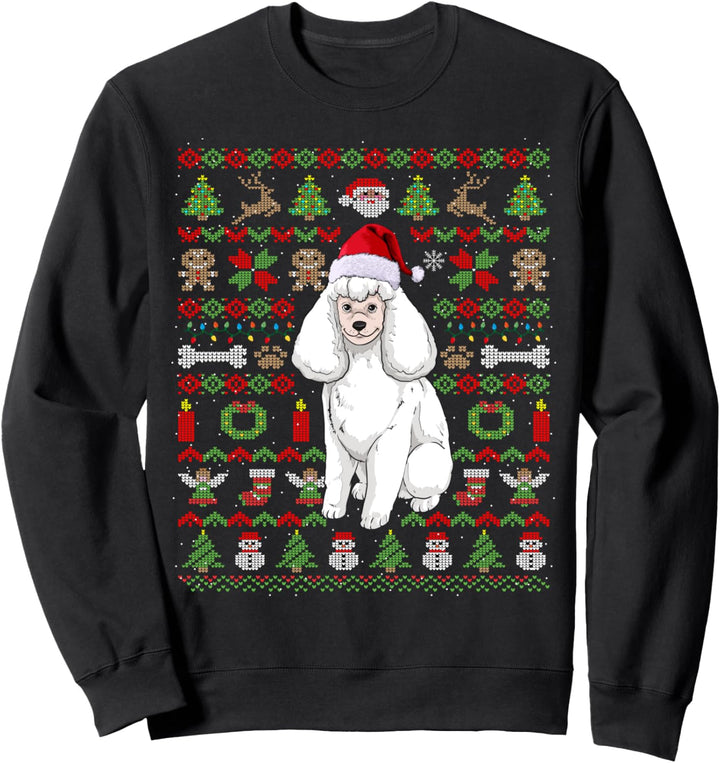 Ugly Christmas Pudel Weihnachten Hunde Geschenk Sweatshirt