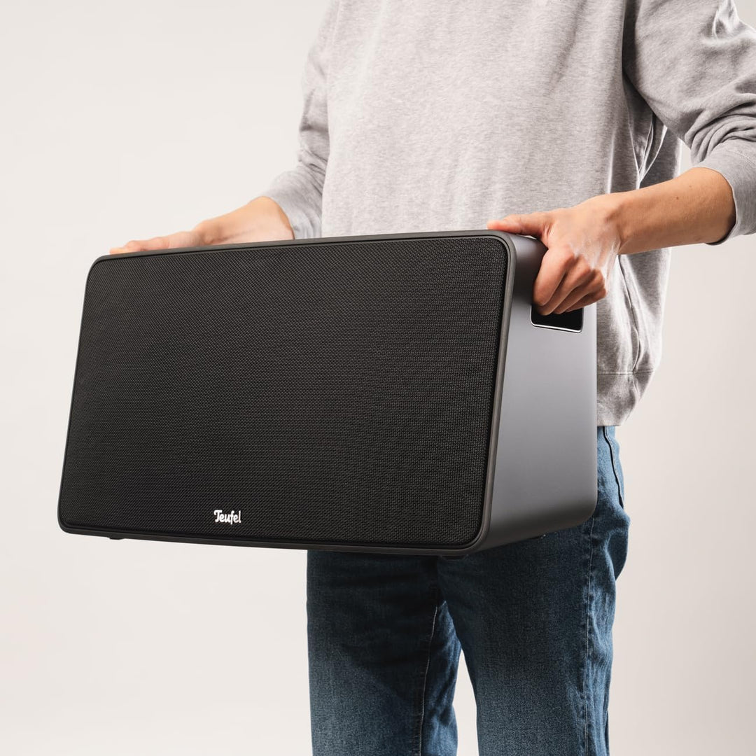 Teufel Motiv® XL HiFi Smart Speaker mit WLAN 210 Watt Kraftvoller Multiroom Schwarz, Schwarz