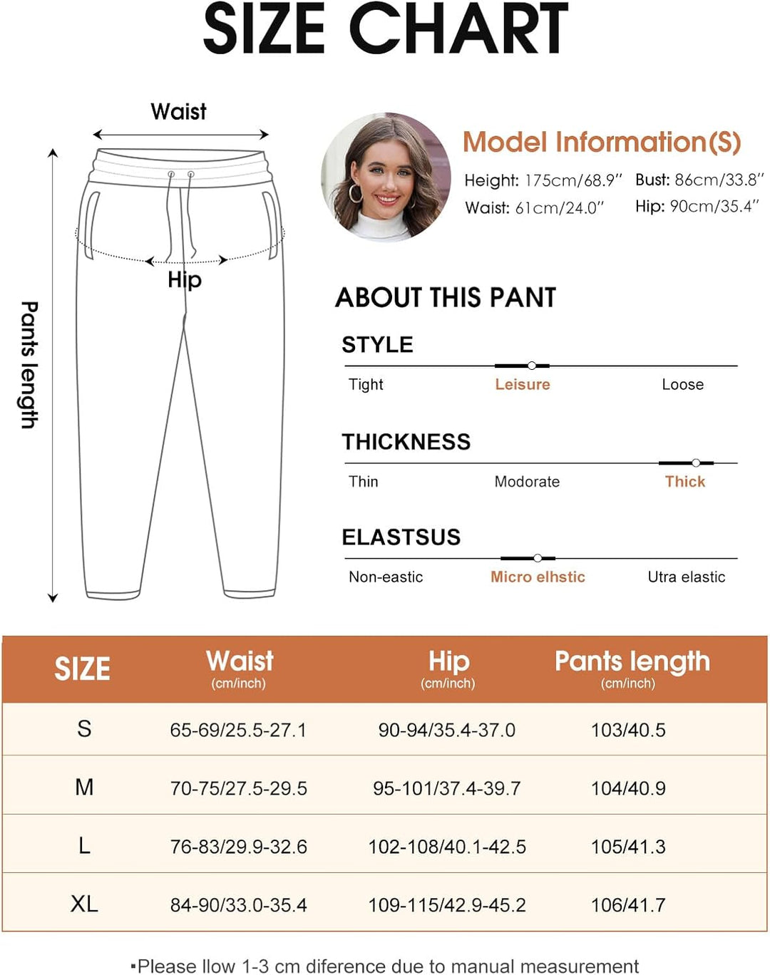 UMIPUBO Gefütterte Jogginghose Damen Warm Fleece Freizeithose Winter Thermo Fleecehose High Waist Sw