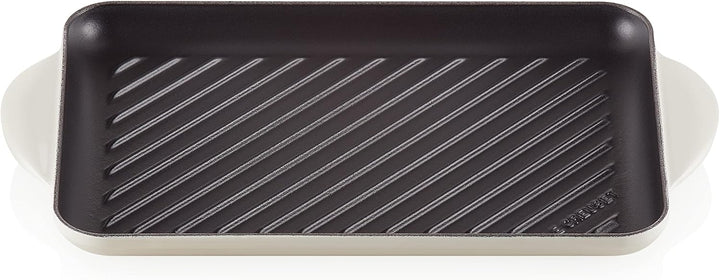 LE CREUSET Rechteckige Grillplatte aus Gusseisen, 32 cm, Für alle Herdarten inkl. Induktion geeignet
