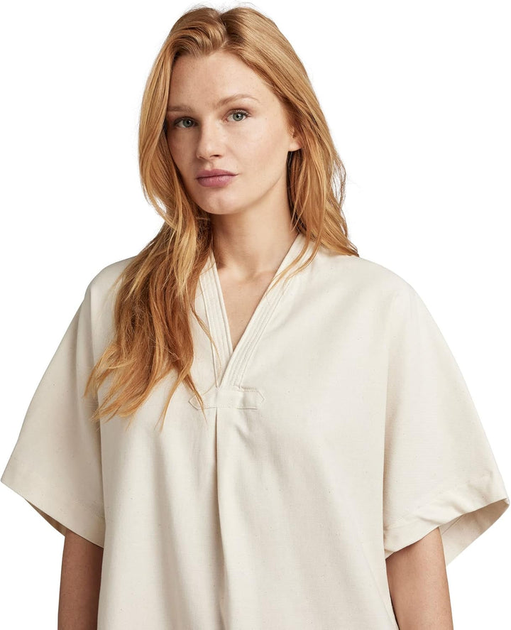 G-STAR RAW Damen Comfy Tunic Kleid Dresses L Beige (Ecru D22873-d299-159), L Beige (Ecru D22873-d299