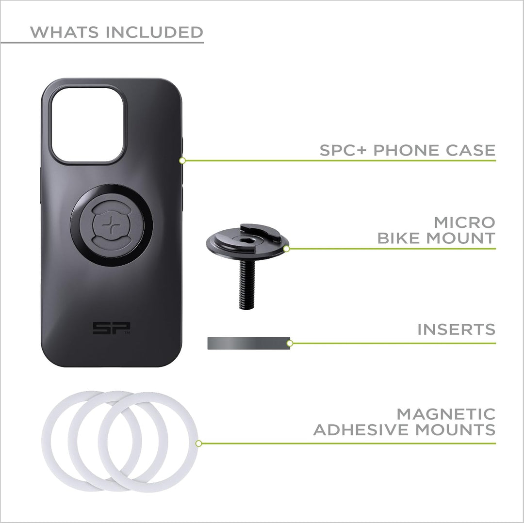 SP CONNECT Micro Stem Bundle | SPC+ | für Samsung S23 Handy Halterung für den fahrradlenker | Smartp