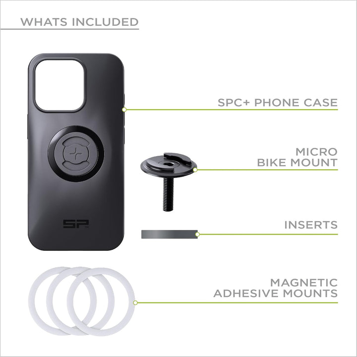 SP CONNECT Micro Stem Bundle | SPC+ | für Samsung S23 Handy Halterung für den fahrradlenker | Smartp