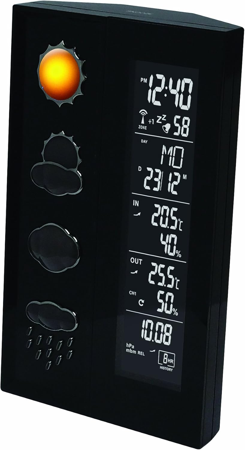 Technoline Wetterstation WS 6650 mit Vorhersage von Wettersituationen und Luftdruckanzeige