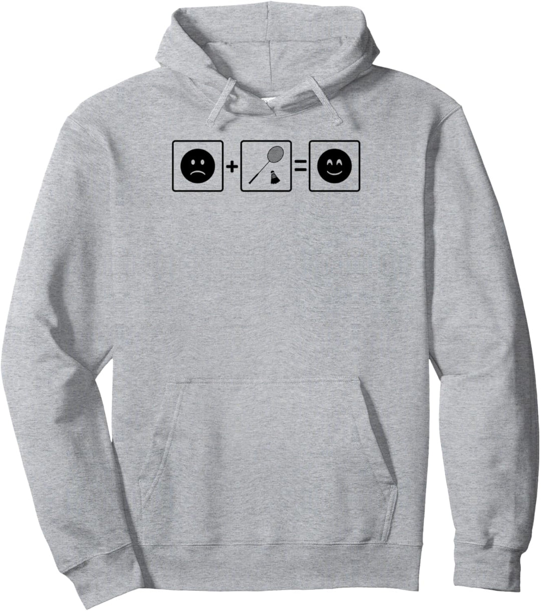 Sad Plus Happy Is Badminton Federball Pullover Hoodie