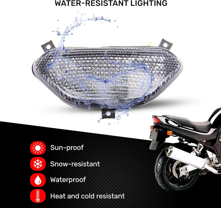 avdb-moto LED-Bremslicht mit integrierten Blinker kompatibel mit Suzuki GSF Bandit 600, 1200, 1994/2