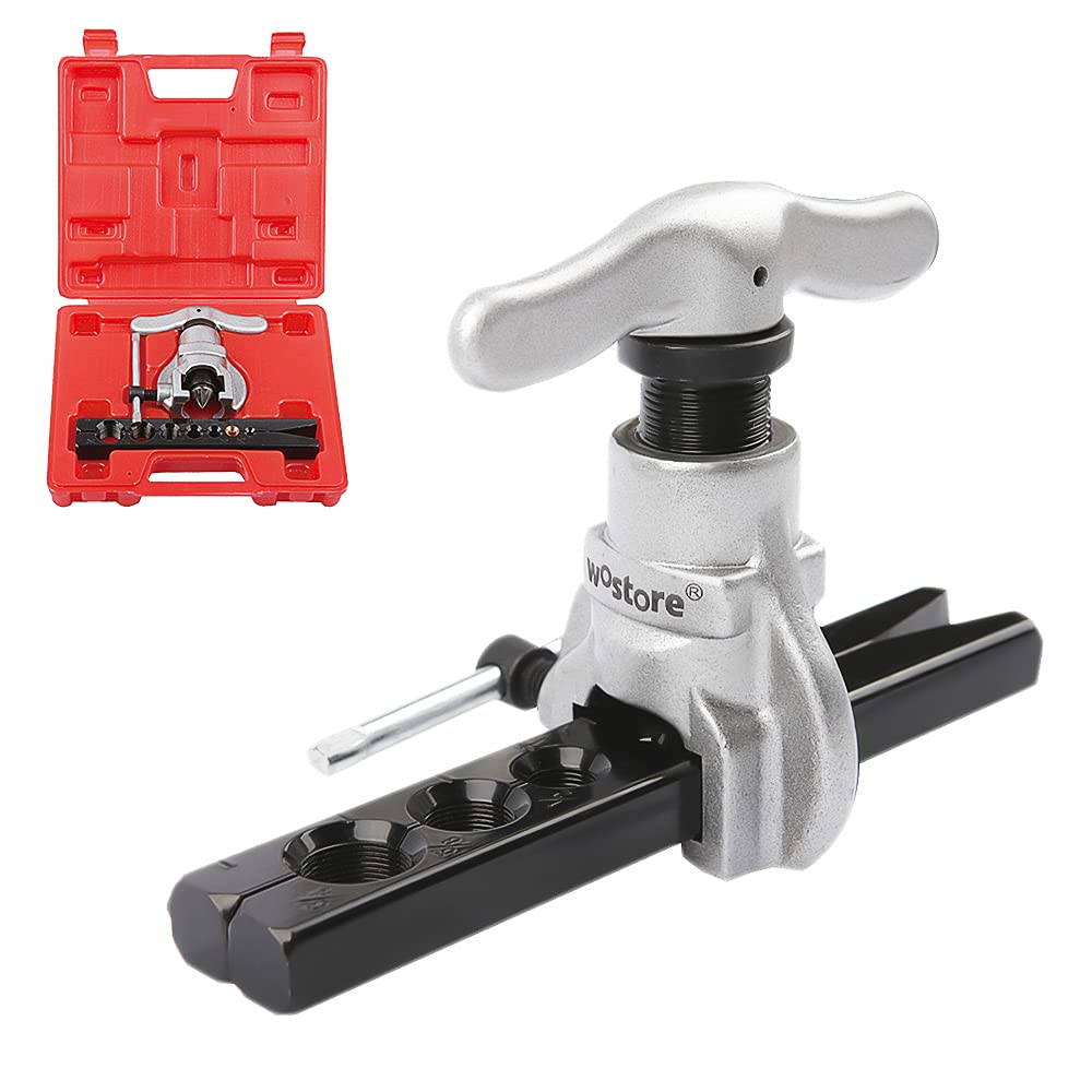 Wostore Exzenter-Bördelwerkzeug-Set, Rohr, Kältetechnik, 7 Stanzformen, 1,9 cm, Kupfer