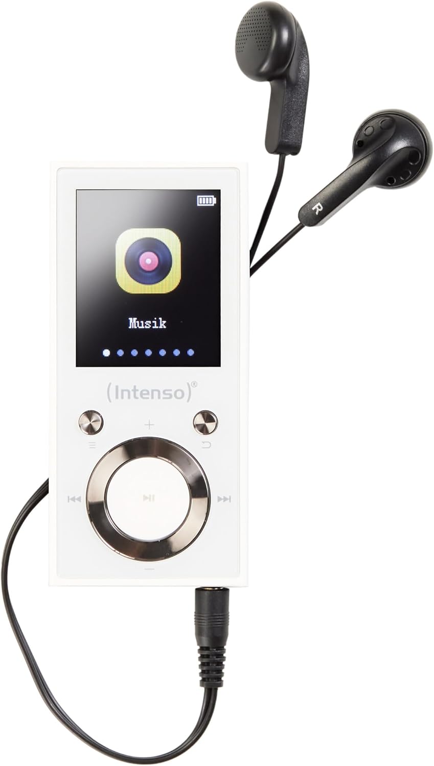 Intenso MP3 Player Video Scooter 1,8 Zoll Bluetooth weiss weiss 16GB Single, weiss 16GB Single
