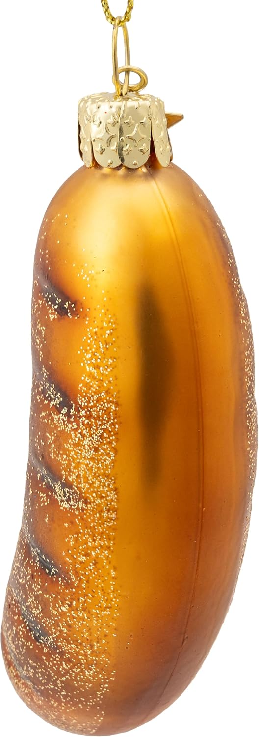 SIKORA Grillwurst besondere Weihnachtskugel Glas Christbaumschmuck Deko Figur Weihnachten Anhänger O