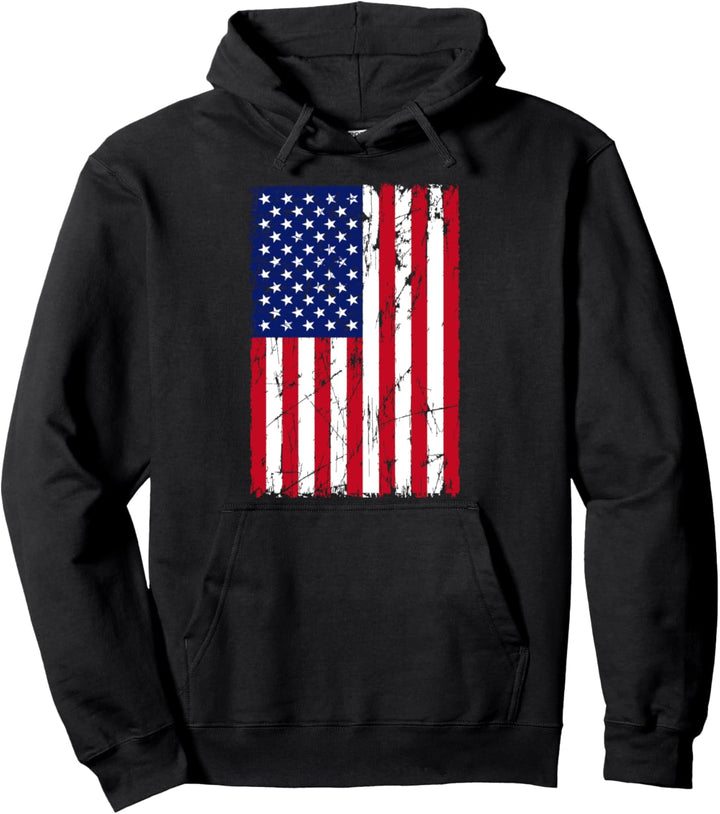 Amerikanische Distressed Flagge Amerika USA Flagge Pullover Hoodie
