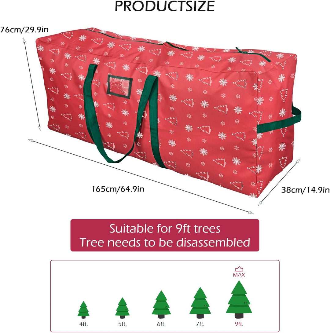 Jangostor Weihnachtsbaum Aufbewahrungstasche - Weihnachtsbaumtasche für Xmas Bäume bis zu 270 cm mit