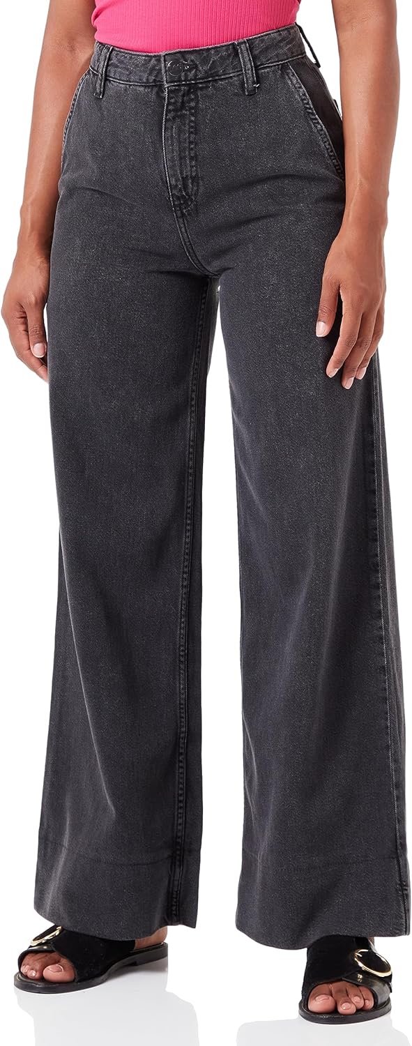 Lee Damen Utility Stella A Line Jeans 30W / 33L Schwarz, 30W / 33L Schwarz
