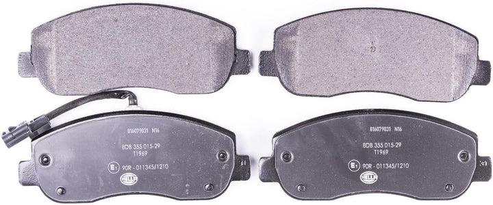 HELLA PAGID 8DB 355 015-291 Bremsbelagsatz - T1969 - Dicke/Stärke: 18.4mm - Bremssystem: Brembo - mi