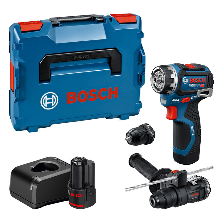 Bosch PRO 12V System Akku-Bohrschrauber GSR12V-32FC (inkl. 2,0 Ah, GAL 12V-20, GFA 12-M, GFA 12-H, Z