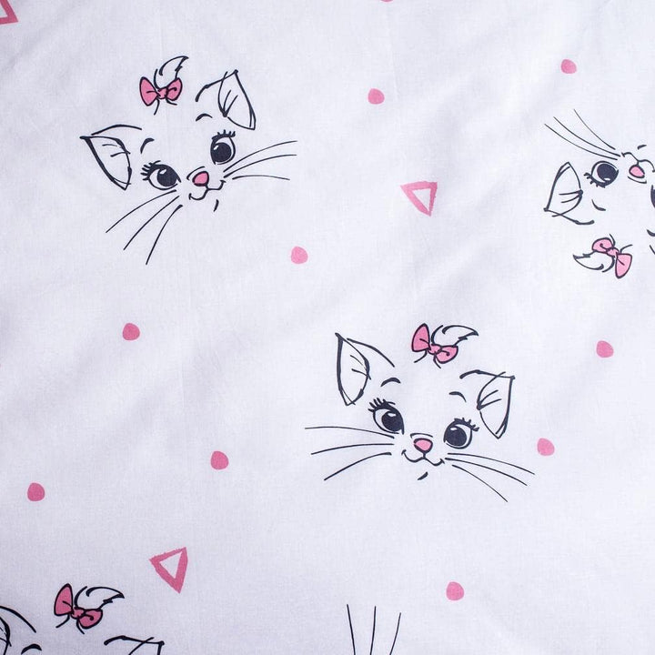 JFabrics Disney Aristocats Bettwäsche-Set für Mädchen und Kinderbett, Hellrosa, 100 x 135 cm - 40 60