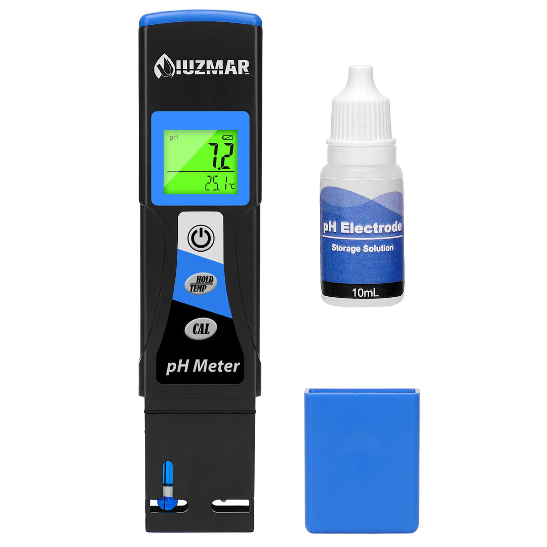 UIUZMAR Wasser pH Messgerät, Wasserqualität Tester Trinkwasser, pH Temperatur Meter Mit ATC Funktion
