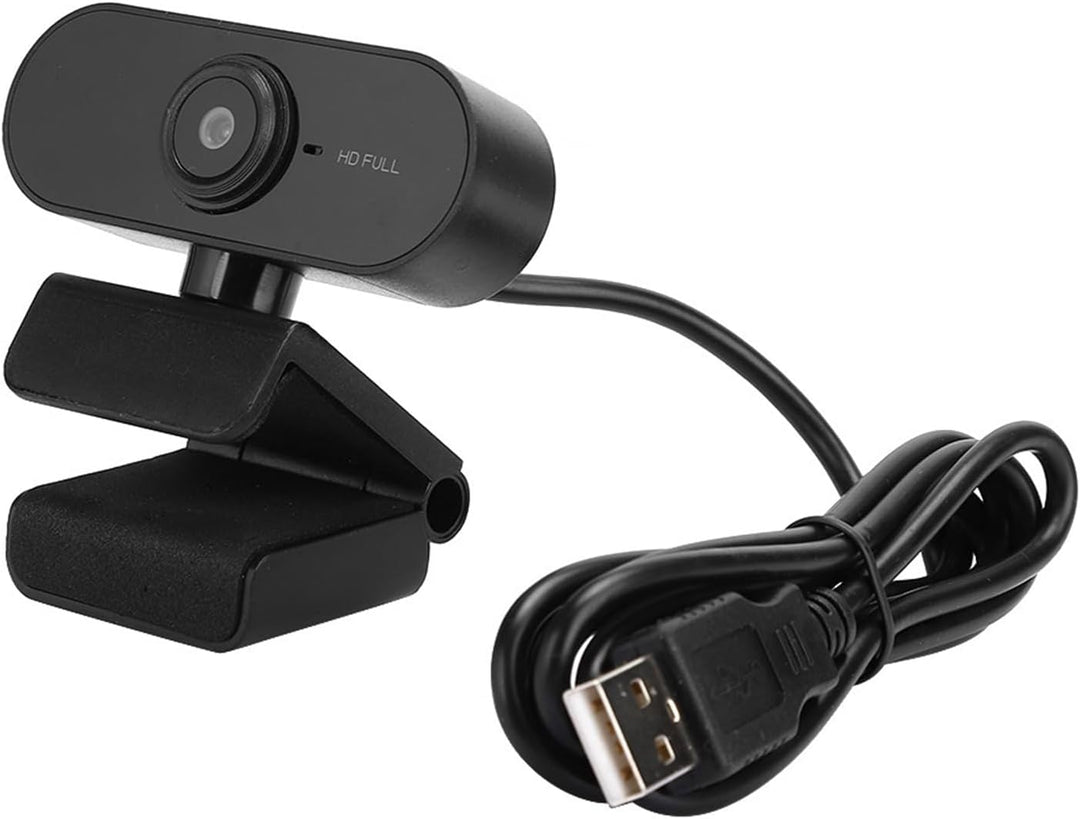Dpofirs HD 1920x1080 Hochauflösende Webcam mit eingebautem Mikrofon, tragbarer USB 2.0-Treiber-Webca