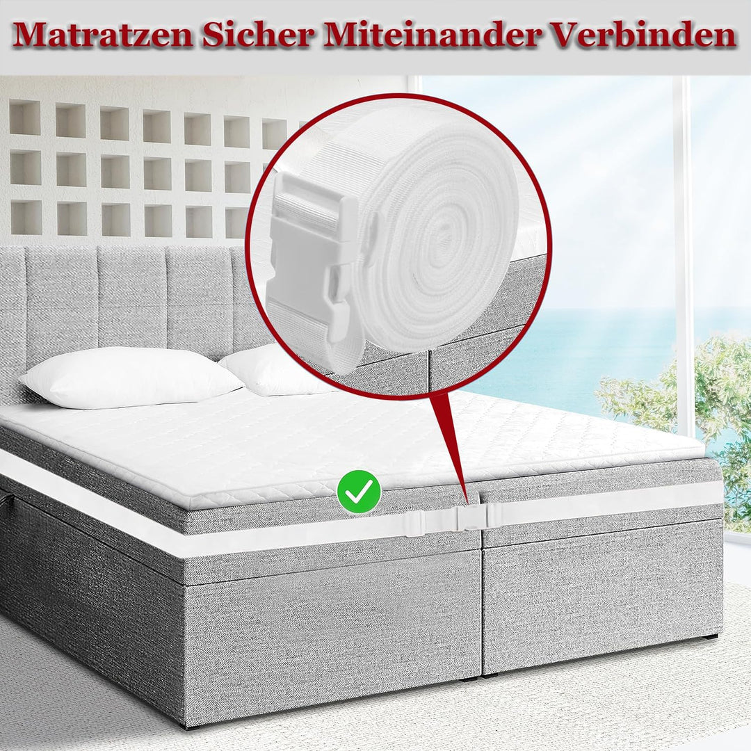 Matratzenhalter 10m Matratzenkeil Verbindet Zwei Matratzen Zu Einer Grossen LiegeFläche Doppelbettbr