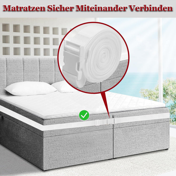 Matratzenhalter 10m Matratzenkeil Verbindet Zwei Matratzen Zu Einer Grossen LiegeFläche Doppelbettbr