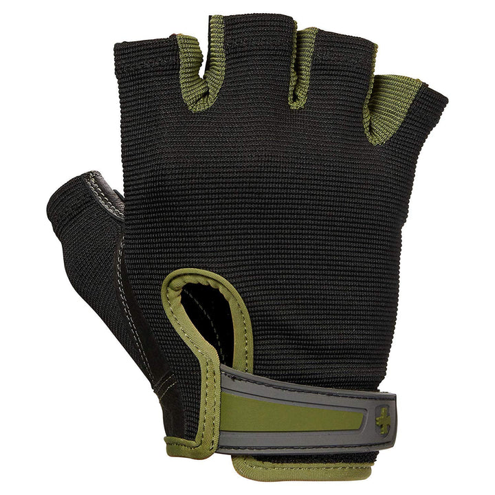 Harbinger Flexfit Gewichtheberhandschuhe ohne Handgelenk, mit Flexibler gepolsterter Lederhandfläche