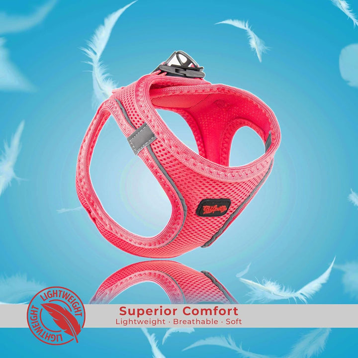 TAİLPETZ AM - HUNDEGESCHIRR (2XS, Neon-Pink) Neonpink 2XS (Brustumfang 30,5–33 cm), Neonpink 2XS (Br