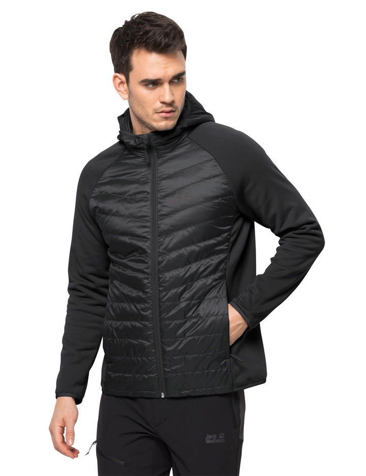Jack Wolfskin Herren Routeburn Pro Hybrid M Fleecejacke S Schwarz, S Schwarz