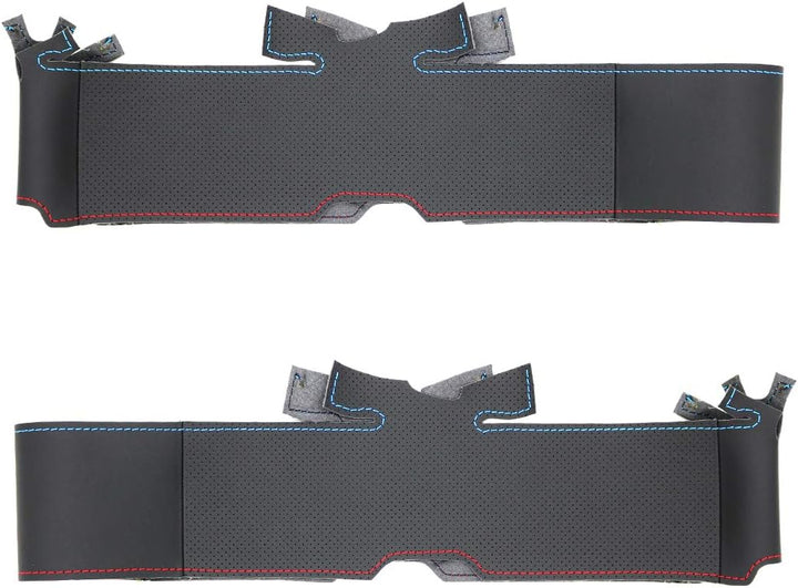 MEWANT Lenkradbezug Lenkradhülle Massgeschneiderte aus Kunstleder Schwarz Auto Lenkrad Wrap für E39
