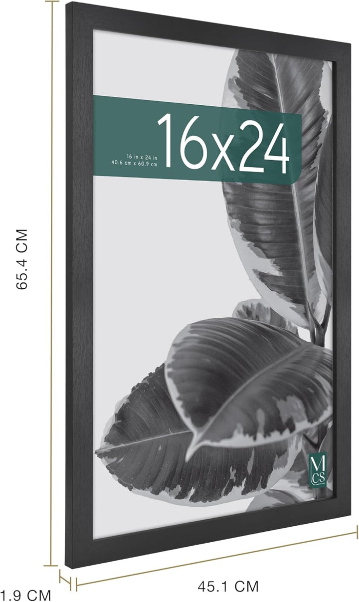 MCS Studio Galerierahmen Rahmen, Schwarz Holz-Optik, 16 x 24 in Schwarz Holz-optik 16 x 24 in Einzel
