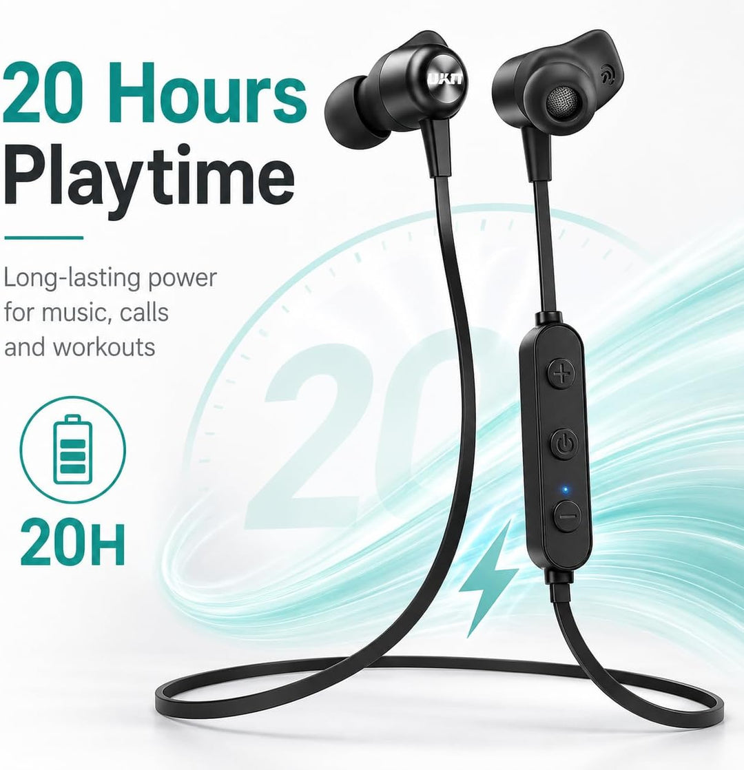 Bluetooth Kopfhörer, Kabellose In Ear Kopfhörer mit CVC 8.0, Eingebautes Mikrofon, 20 Stunden Nutzun