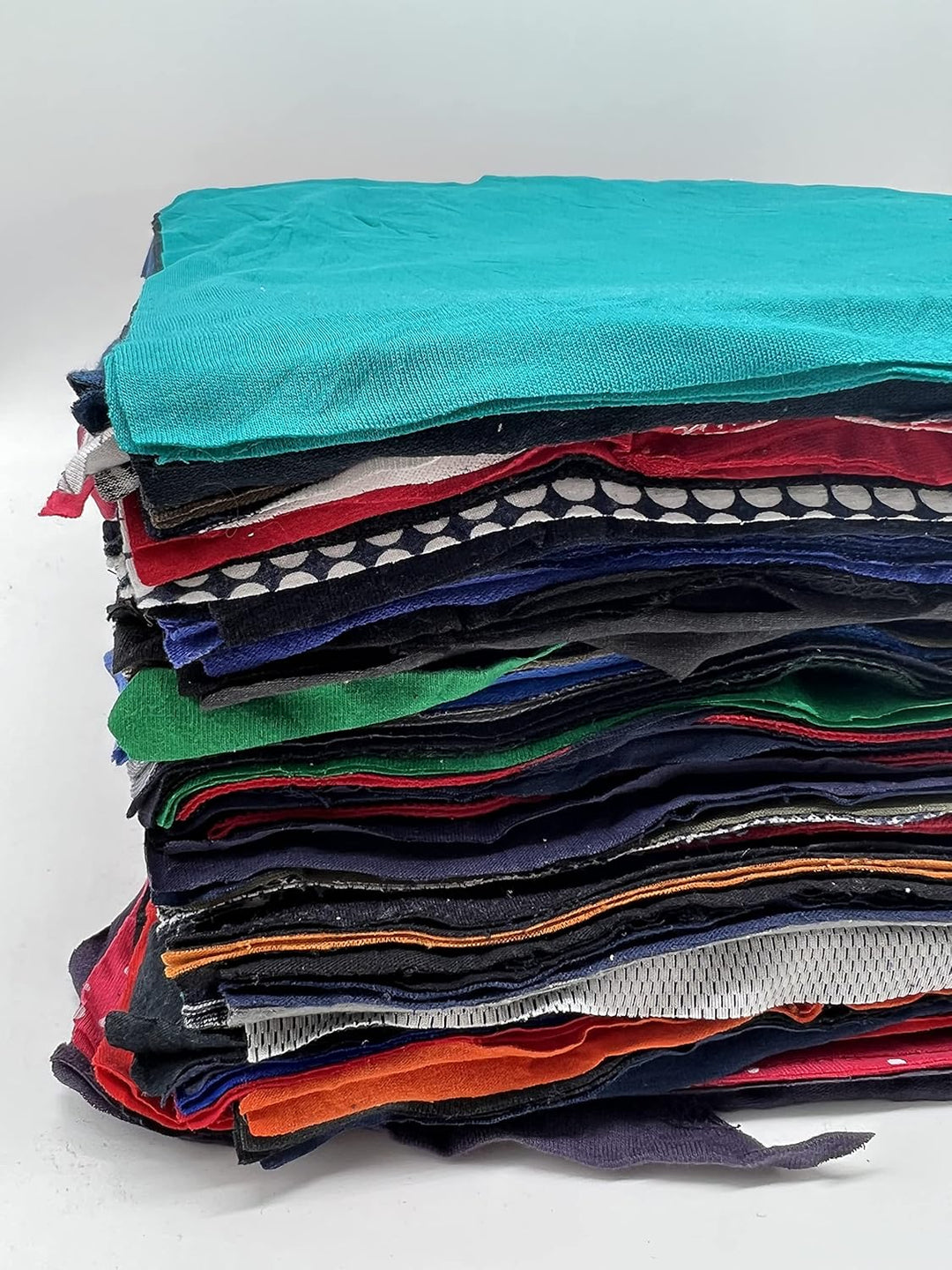 gestanzte Baumwollputzlappen im 10 kg Karton, 38 x 38cm (Trikot bunt), Trikot Bunt