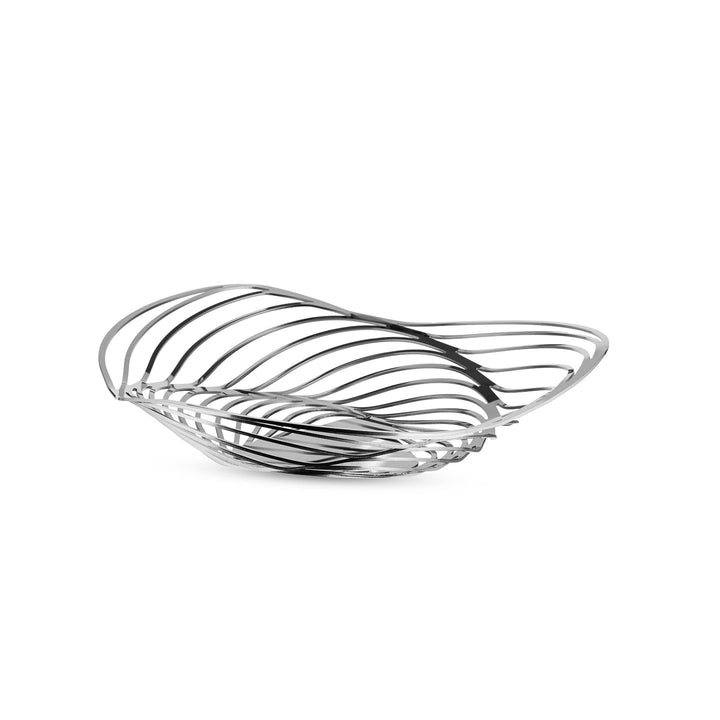 Alessi Trinity Obstschale aus Edelstahl 18/10 glänzend poliert ᴓ 33,0cm, 3 x 34.2 x 5.5 cm, Edelstah