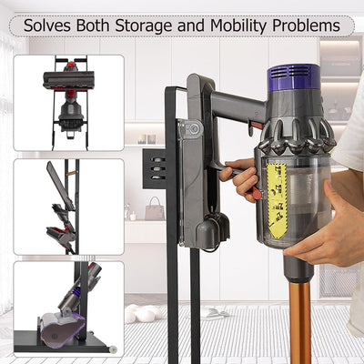 BRIAN & DANY Staubsaugerhalter, Ständer für Dyson V15 V12 V11 V10 V8 V7 V6, Halterung für Dyson Akku