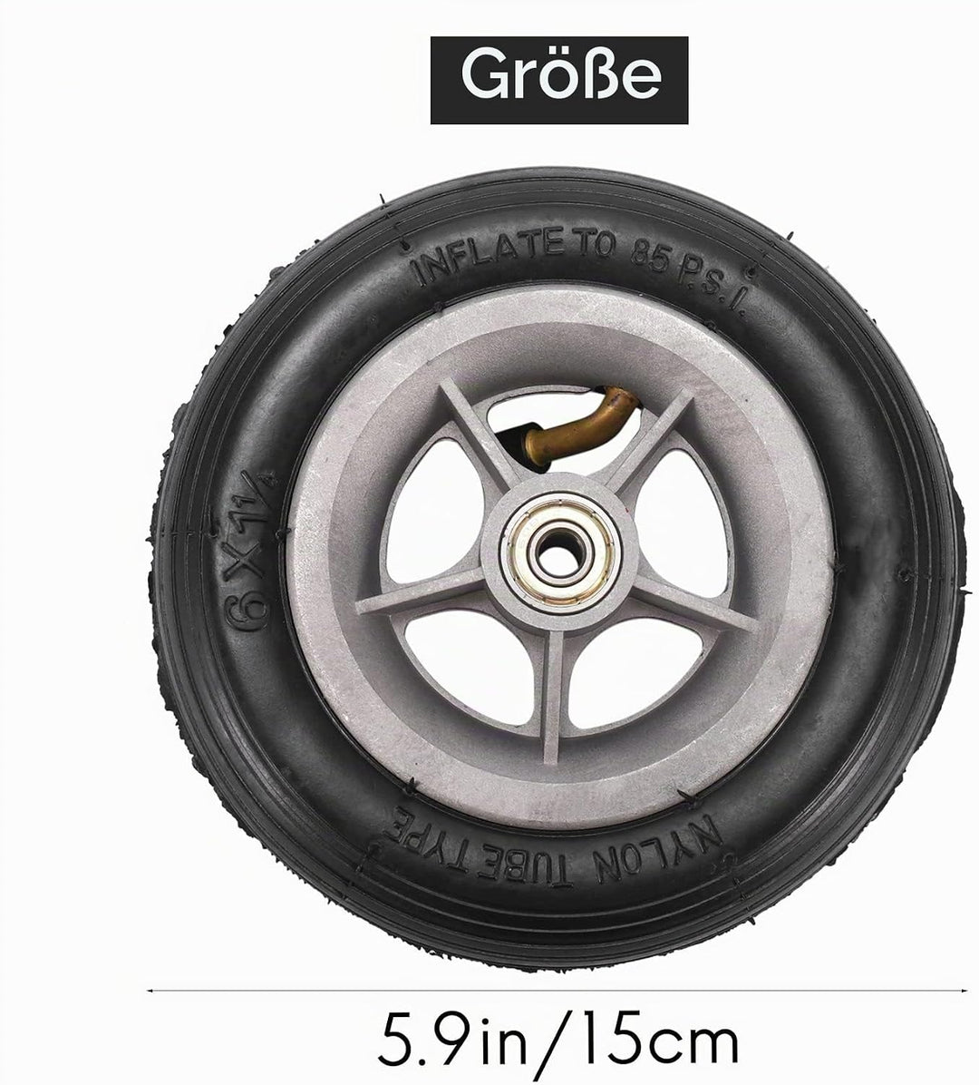 Dropfree 6X1 1/4 Reifen 150MM Scooter Inflations Rad Schlauch Reifen für Elektro Roller