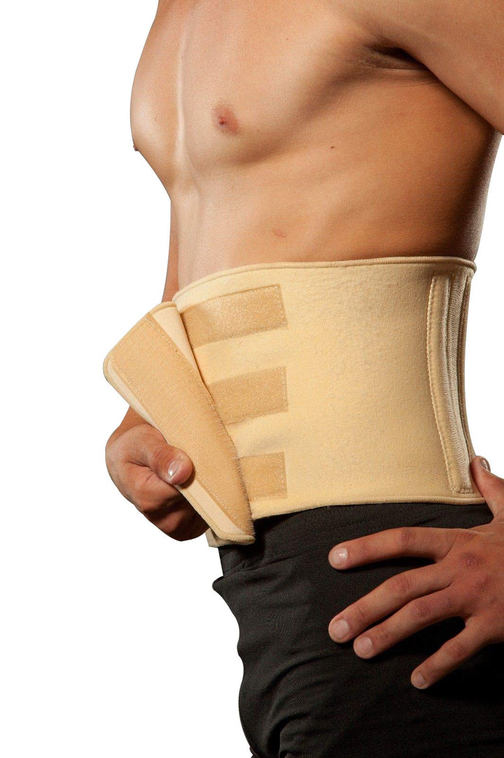 Hochwertige Rückenbandage/Rückenstütze LOREY-LU10004 aus Neopren Beige, Beige