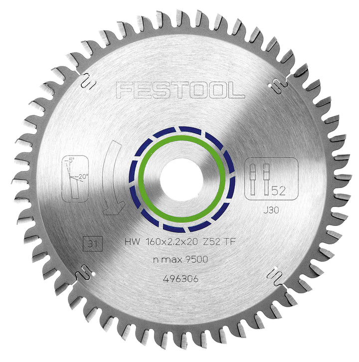 Festool Kreissägeblatt HW 160x2,2x20 TF52, 160x2,2x20 TF52