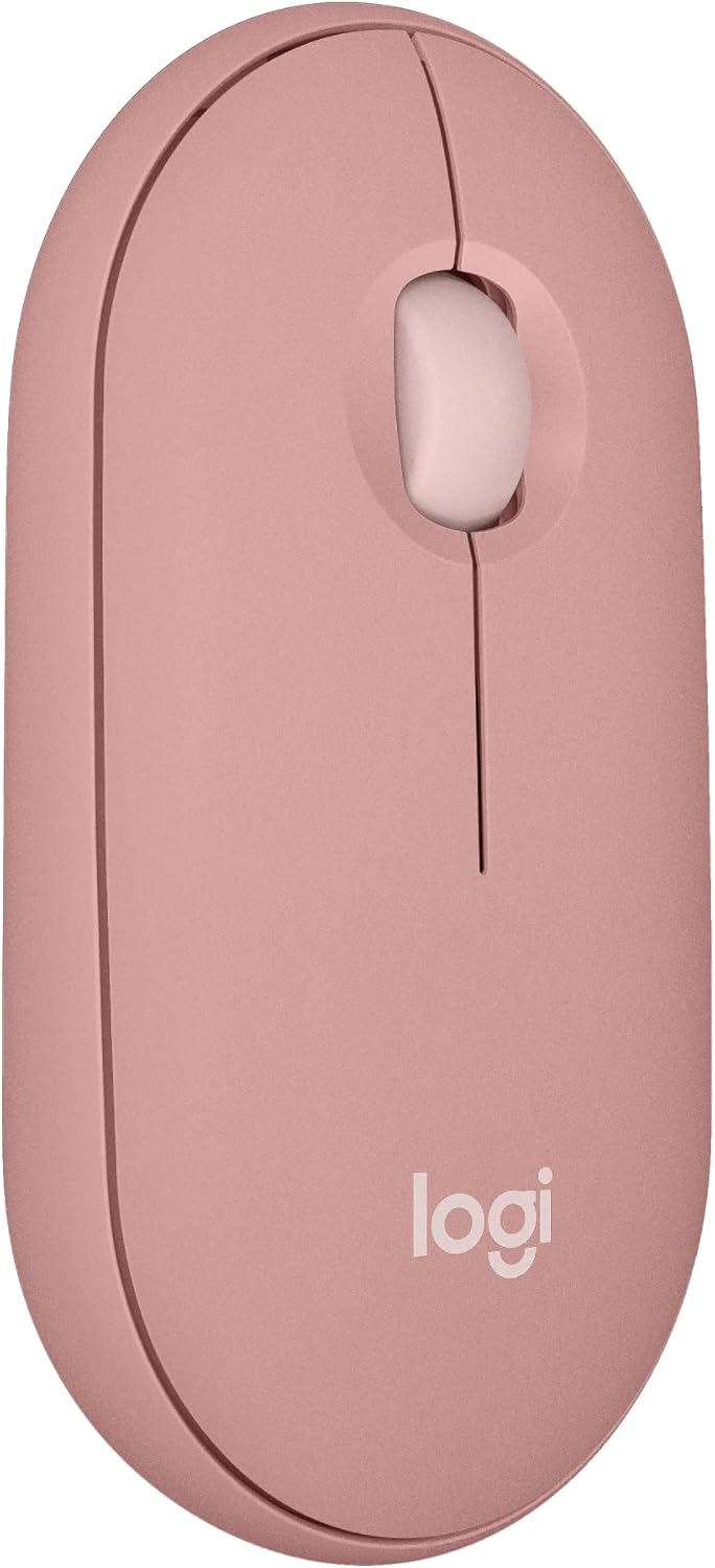 Logitech Pebble Mouse 2 M350s schlanke kabellose Bluetooth-Maus, mobil, leicht, anpassbare Taste, le