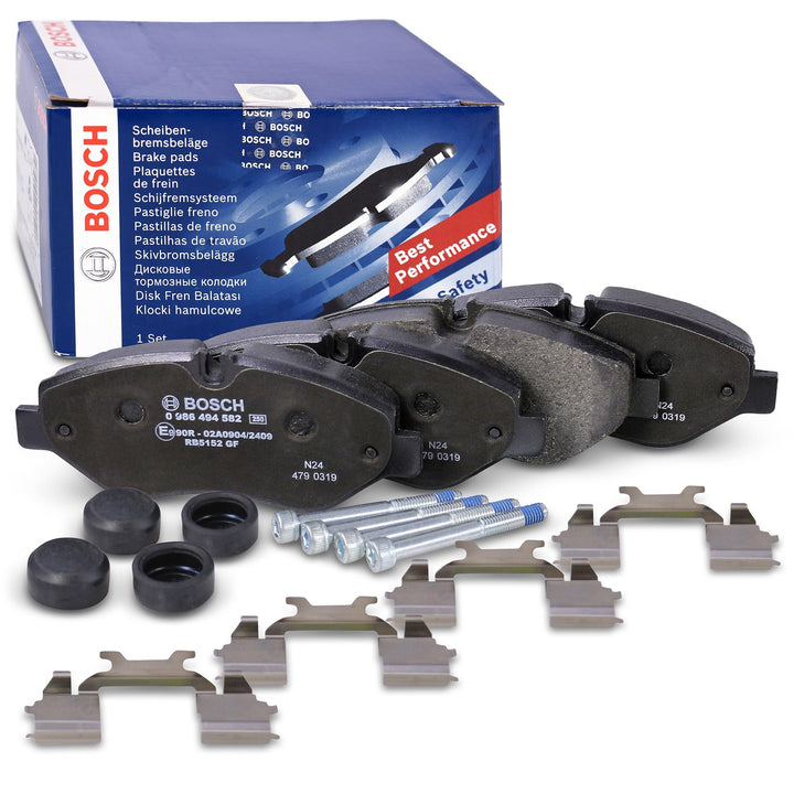 Bosch BP1231 Bremsbeläge - Vorderachse - ECE-R90 Zertifizierung - vier Bremsbeläge pro Set