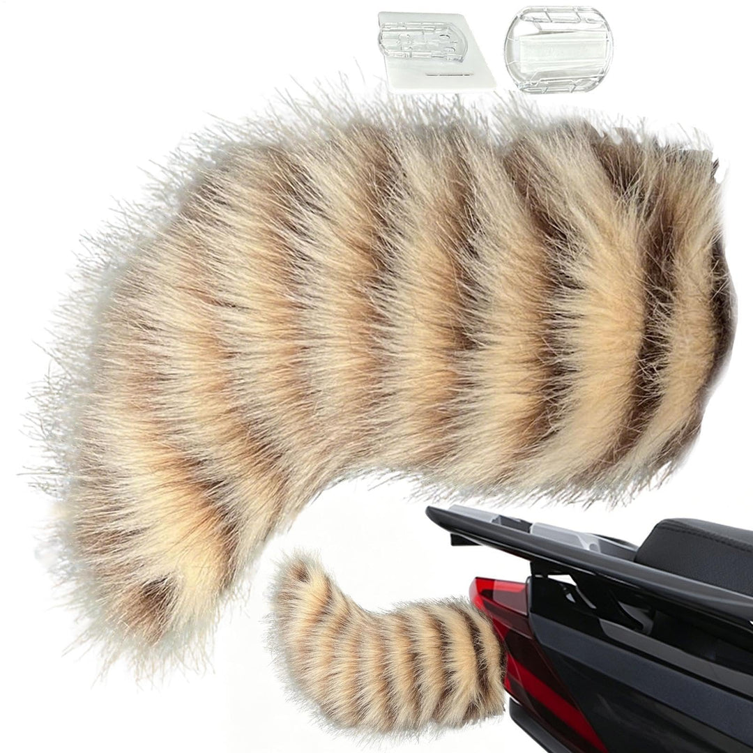 Niedliche Furry Tail Autodekoration, Pelziger Schwanz Fürs Auto, Autoanhänger Für Stossstange, Ferng
