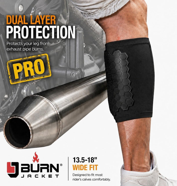 Burn Jacket Pro Motorrad Auspuffrohr Verbrennung Schutzhülle Beinschutz Länger Dual Layer Schutz Pas