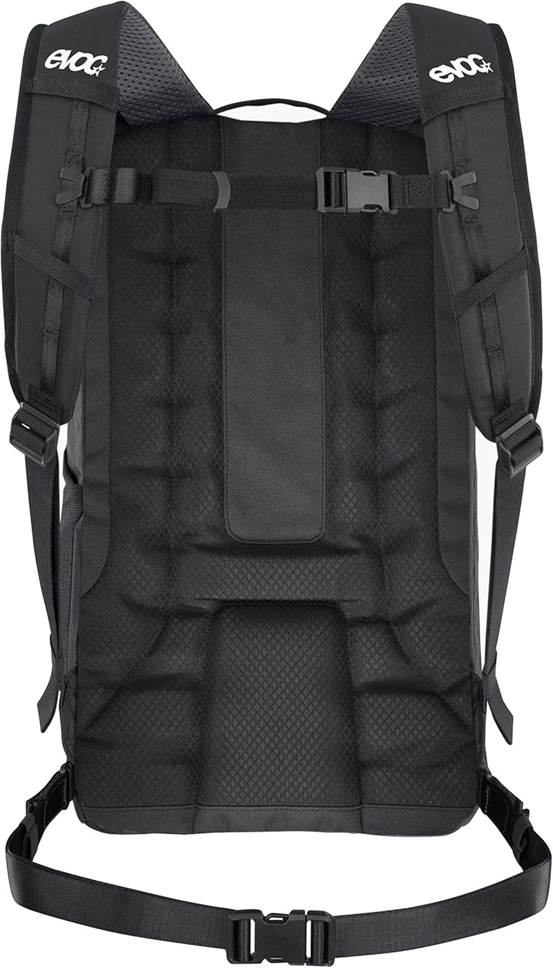 EVOC COMMUTE PRO 22 Rucksack (Fahrradrucksack, inkl. Rückenprotektor, recyceltes Polyester, Fahrradz