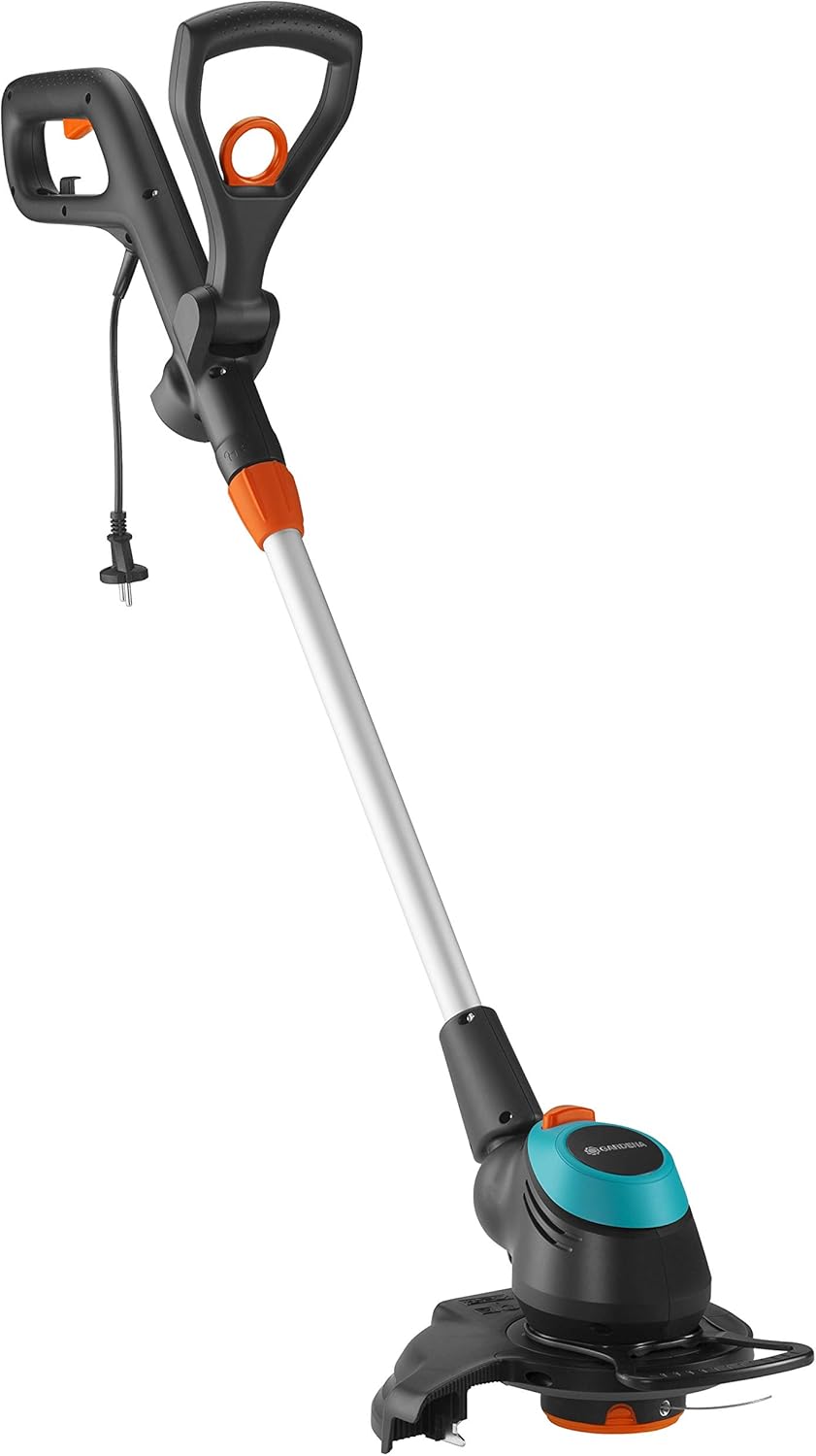 GARDENA Elektro-Trimmer EasyCut 450/25: Rasentrimmer mit verstellbarem Griff, 250 mm Schnittkreis &