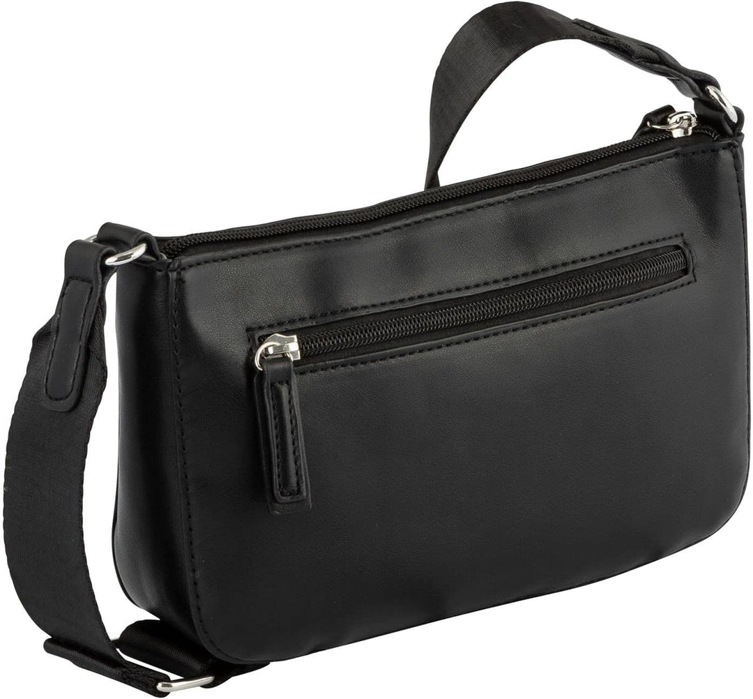 TOM TAILOR Damen Saskia Umhängetasche 24,5x6x15 (LxBxH) Schwarz, 24,5x6x15 (LxBxH) Schwarz