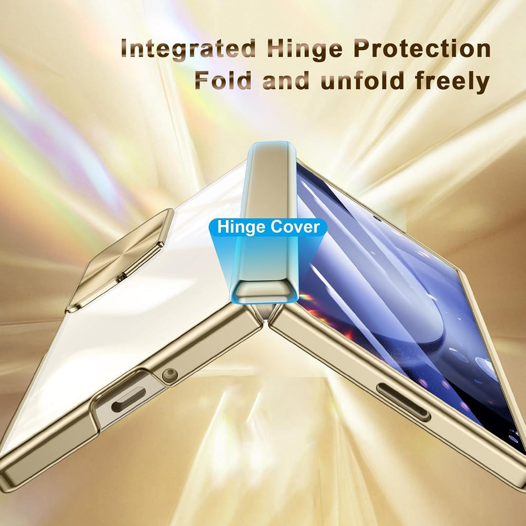 spoovcto für Samsung Galaxy Z Fold6 Hülle: mit integriertem Kamera- Ständer, Schutzschale, luxuriöse