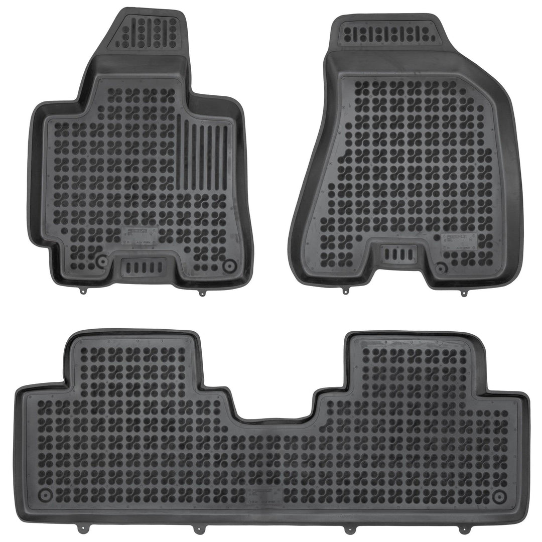 M MOTOS Gummimatten Auto Fussmatte passt für Hyundai Tucson I 2004-2009 Verbessern Sie Ihren Reiseko