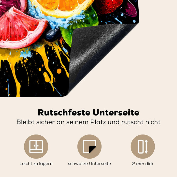 KitchenYeah© Herdabdeckplatte 59x51 cm Einteilig Abdeckplatten Cerankochfeld Abdeckung Ceranfeld Her