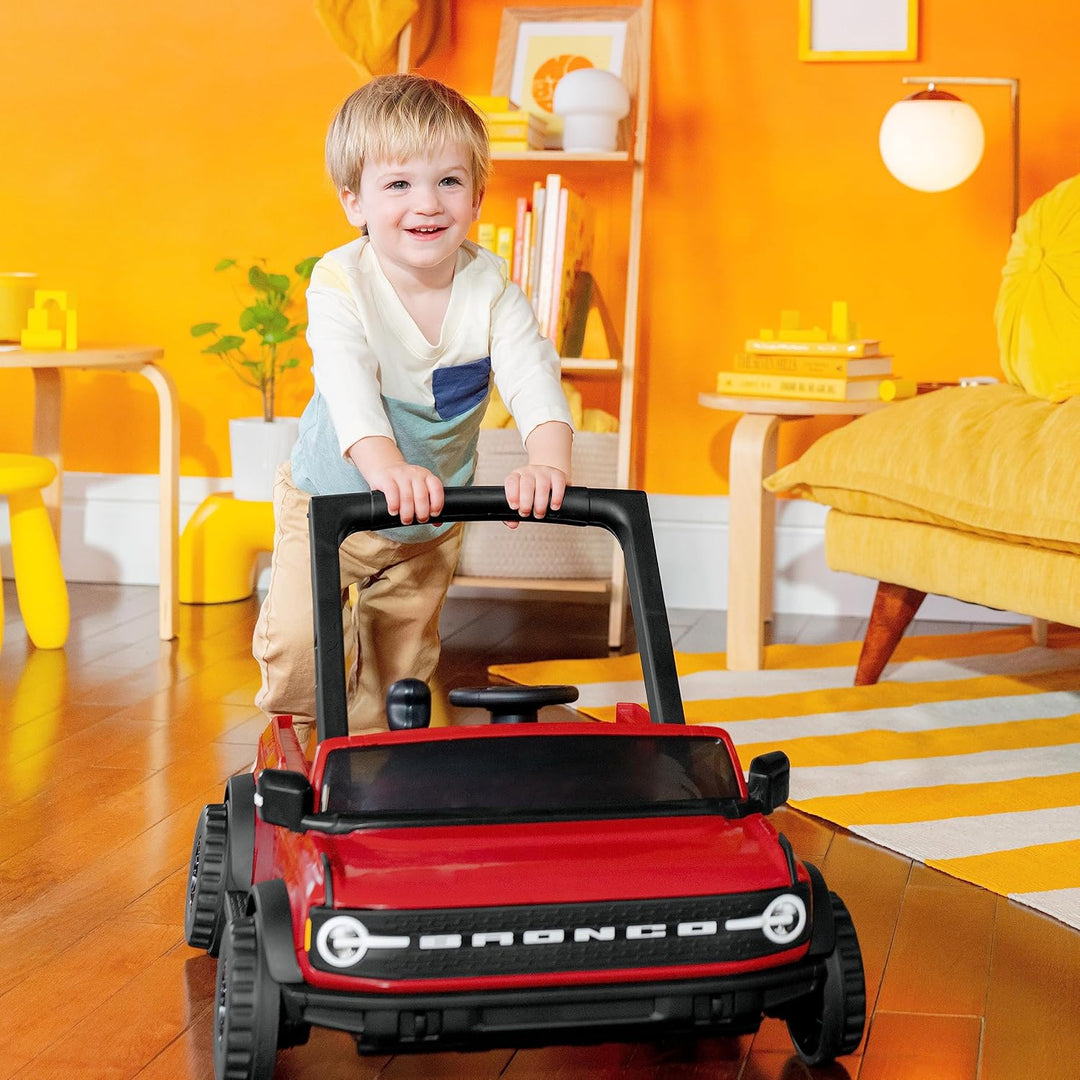 Bright Starts Ford Bronco Ways to Play 4-in-1 Baby Lauflernwagen, Race Red, Unisex, 6 Monate + Race