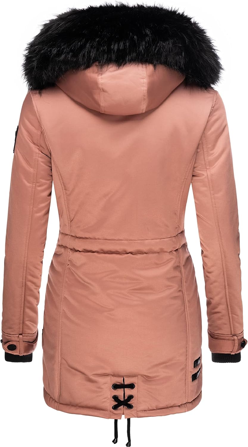 Navahoo Damen warmer Winterparka mit Kapuze Luluna Prc XS-XXL XS Terracotta, XS Terracotta