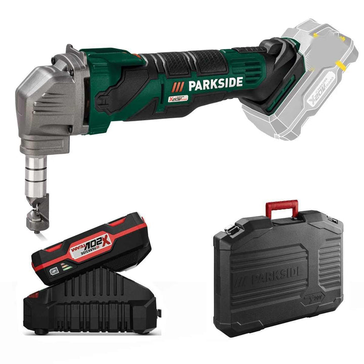 PARKSIDE® 20V Akku Knabber PMKA 20-Li - INKL. Akku (2Ah) und Ladegerät (2,4A) sowie Wandhalterung